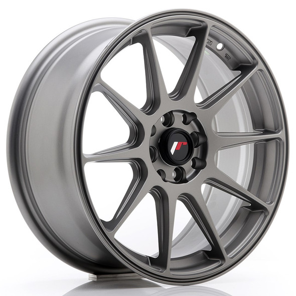 JR Wheels JR11 17x7.25 ET35 4x100/1143 Matt Gun Metal www.srbpower.com