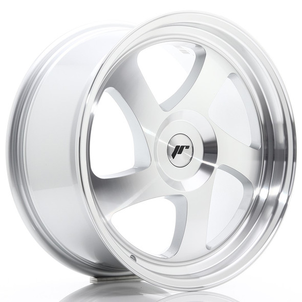 JR Wheels JR15 18x8.5 ET20-40 CUSTOM PCD Silver Machined Face www.srbpower.com