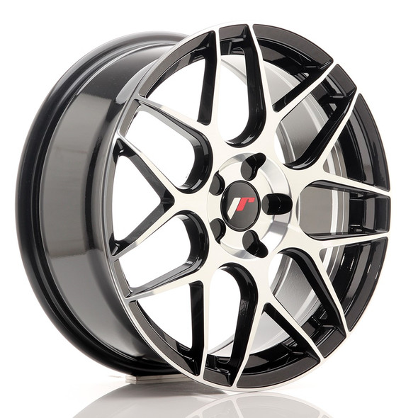 JR Wheels JR18 18x7.5 ET35-42 CUSTOM PCD 5H Gloss Black Machined Face www.srbpower.com