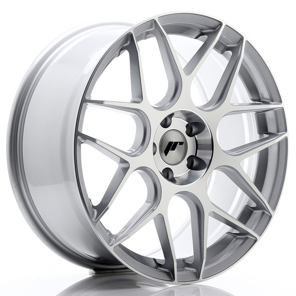 JR Wheels JR18 19x8.5 ET35 5x112 Silver Machined Face www.srbpower.com