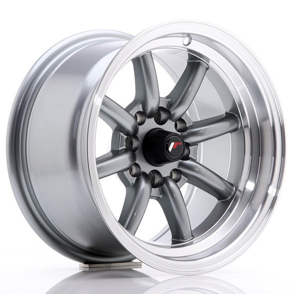 JR Wheels JR19 14x8 ET-13 4x100/114 Gun Metal w/Machined Lip www.srbpower.com