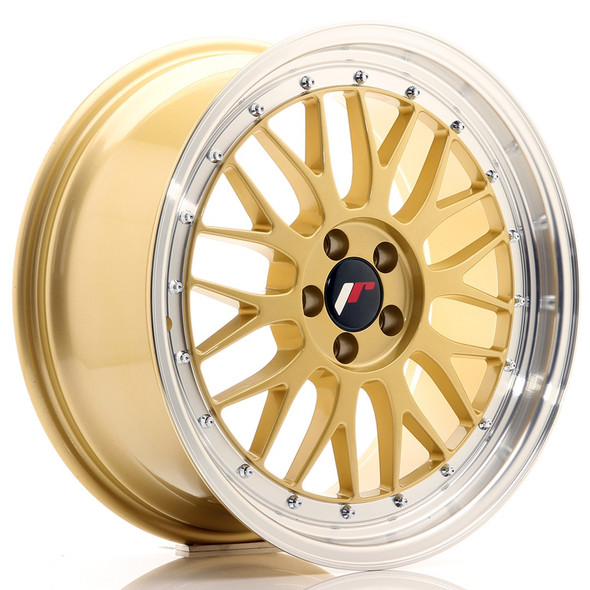 JR Wheels JR23 18x8.5 ET35 5x100 Gold w/Machined Lip www.srbpower.com