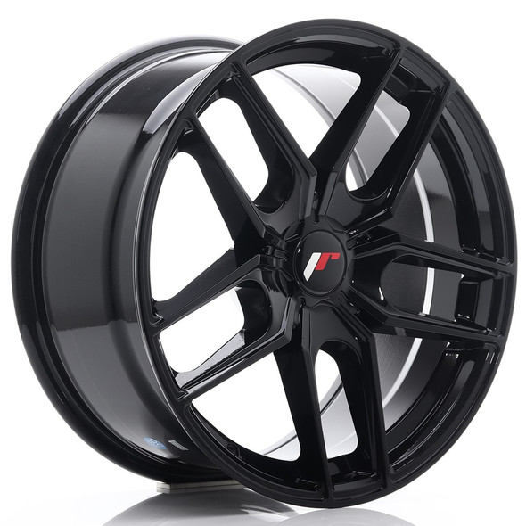 JR Wheels JR25 18x8.5 ET20-40 5H CUSTOM PCD Gloss Black www.srbpower.com