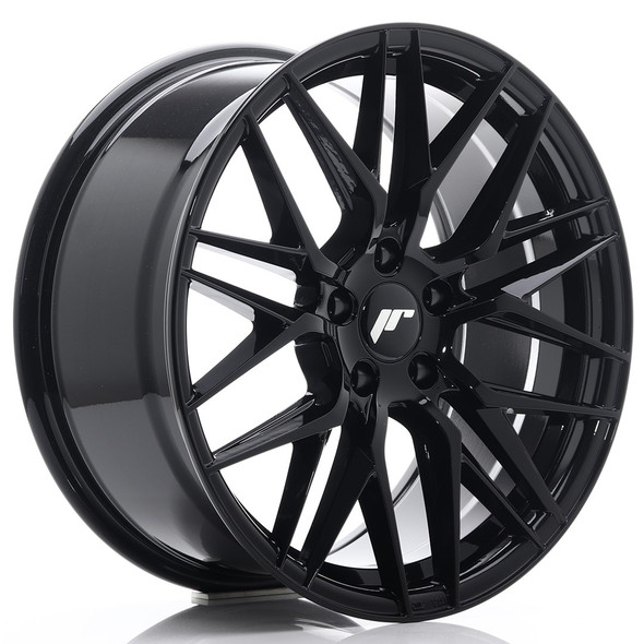 JR Wheels JR28 18x8.5 ET40 5x1143 Gloss Black www.srbpower.com