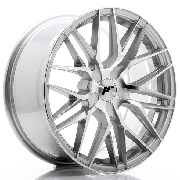 JR Wheels JR28 18x8.5 ET20-40 5H CUSTOM PCD Silver Machined Face www.srbpower.com