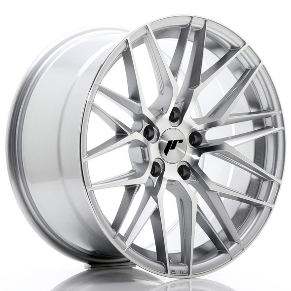 JR Wheels JR28 18x9.5 ET35 5x120 Silver Machined Face www.srbpower.com