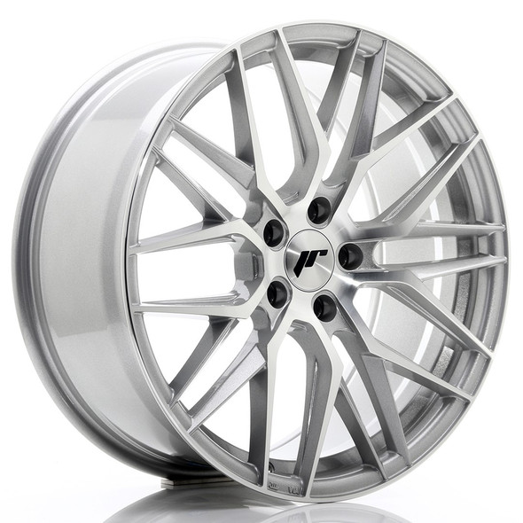 JR Wheels JR28 19x8.5 ET40 5x112 Silver Machined Face www.srbpower.com