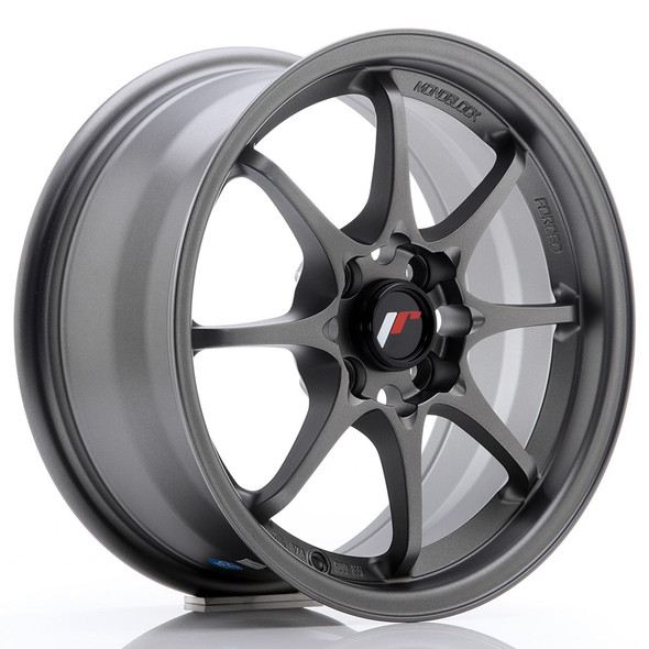 JR Wheels JR5 15x7 ET35 4x100 Matt Gun Metal www.srbpower.com