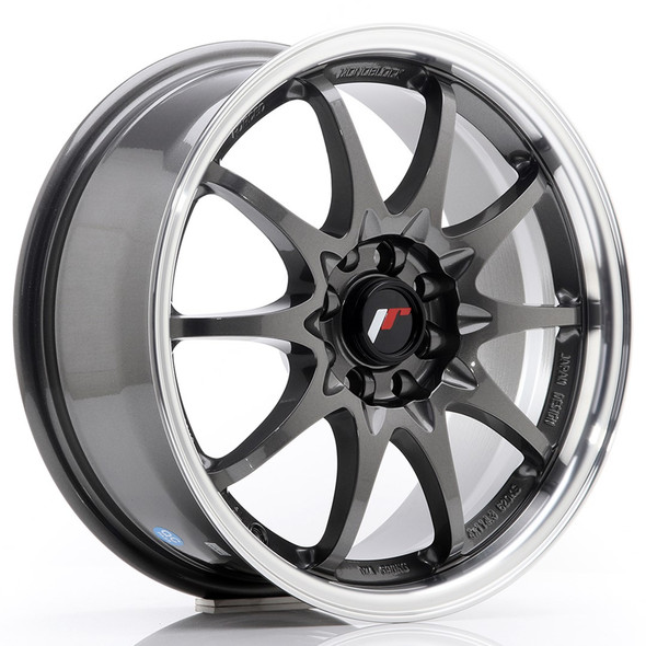 JR Wheels JR5 16x7 ET30 4x100/108 Gun Metal w/Machined Lip www.srbpower.com