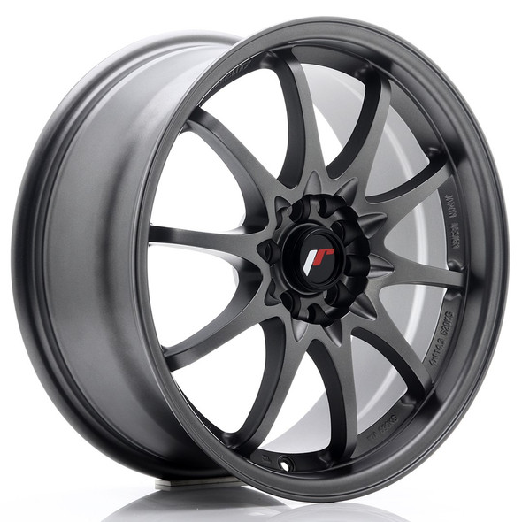 JR Wheels JR5 17x7.5 ET35 5x100/1143 Matt Gun Metal www.srbpower.com