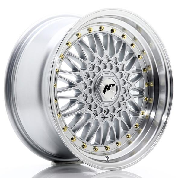 JR Wheels JR9 17x8.5 ET20-35 CUSTOM PCD Silver w/Machined Lip www.srbpower.com