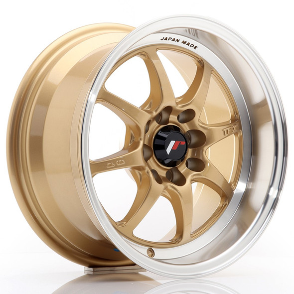 JR Wheels TF2 15x7.5 ET30 4x100/114 Gold www.srbpower.com