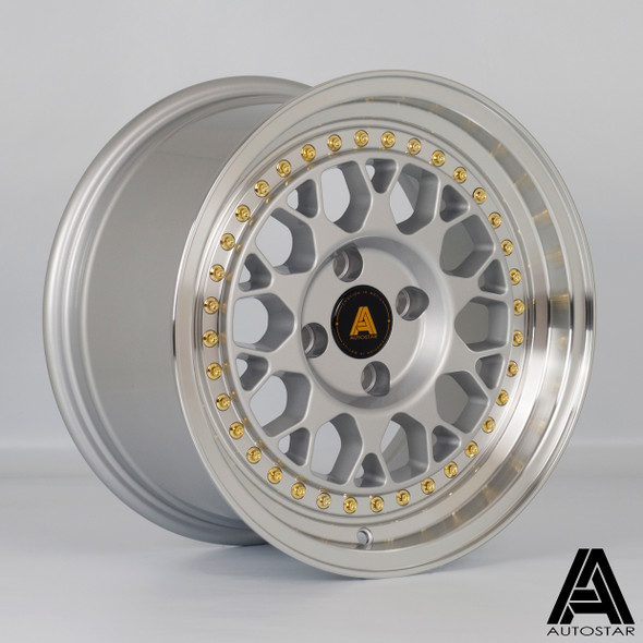 Autostar Corse 15x8 ET25 4x100 73.1mm RLSilver (AS-CORS8015C1P25PLPS0731) www.srbpower.com