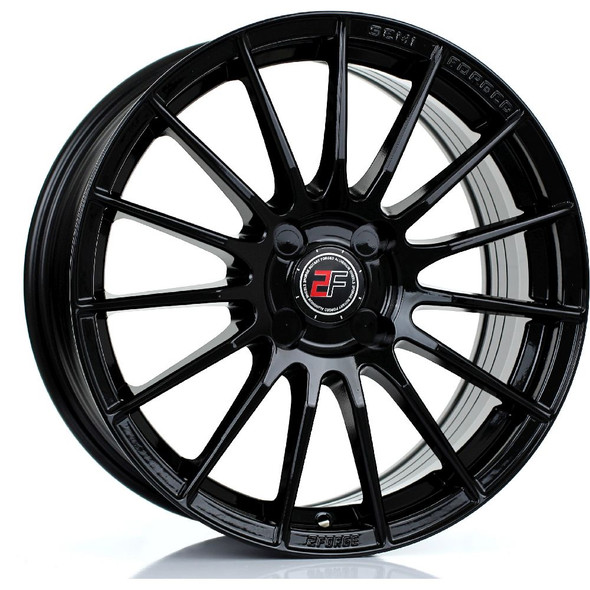 2FORGE ZF1 17x7.5 4x114 GLOSS BLACK Custom Offset: ET10 TO ET51 www.srbpower.com