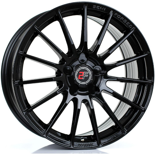 2FORGE ZF1 17x8 5x105 GLOSS BLACK Custom Offset: ET10 TO ET58 www.srbpower.com