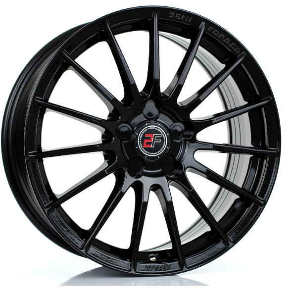 2FORGE ZF1 17x7.5 5x112 GLOSS BLACK Custom Offset: ET10 TO ET51 www.srbpower.com