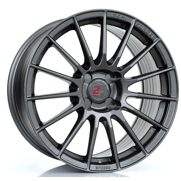 2FORGE ZF1 17x9 4x108 GLOSS GUNMETAL Custom Offset: ET10 TO ET50 www.srbpower.com