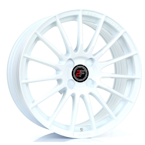 2FORGE ZF1 17x8 4x98 WHITE Custom Offset: ET10 TO ET58 www.srbpower.com