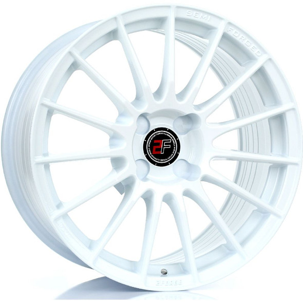 2FORGE ZF1 17x9 4x98 WHITE Custom Offset: ET10 TO ET50 www.srbpower.com