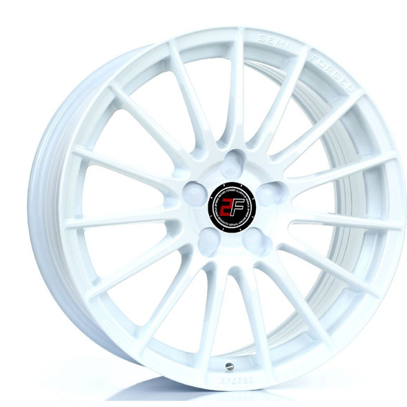 2FORGE ZF1 17x7.5 5x105 WHITE Custom Offset: ET10 TO ET51 www.srbpower.com