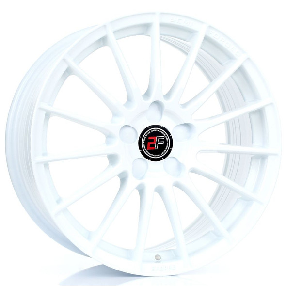 2FORGE ZF1 17x8 5x110 WHITE Custom Offset: ET10 TO ET58 www.srbpower.com