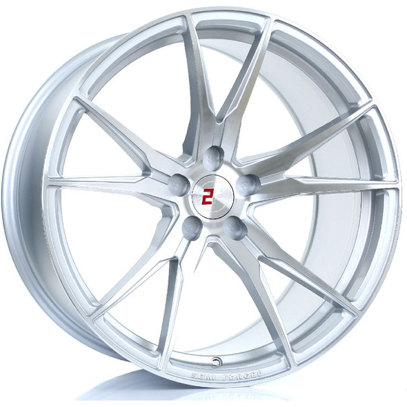 2FORGE ZF2 20x11 5x100 SILVER POLISHED FACE Custom Offset: ET15 TO ET46 www.srbpower.com