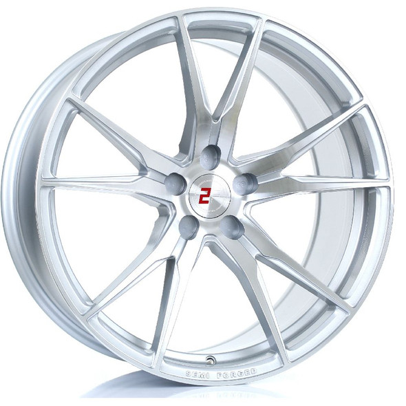 2FORGE ZF2 20x9.5 5x108 SILVER POLISHED FACE Custom Offset: ET9 TO ET45 www.srbpower.com