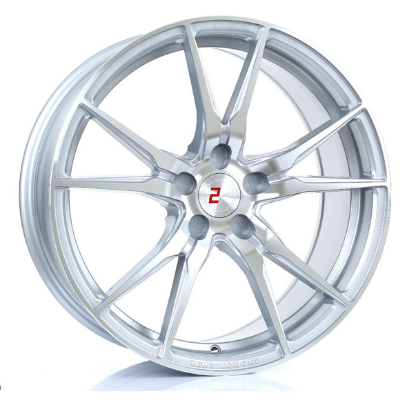 2FORGE ZF2 19x8.5 5x110 SILVER POLISHED FACE Custom Offset: ET15 TO ET45 www.srbpower.com