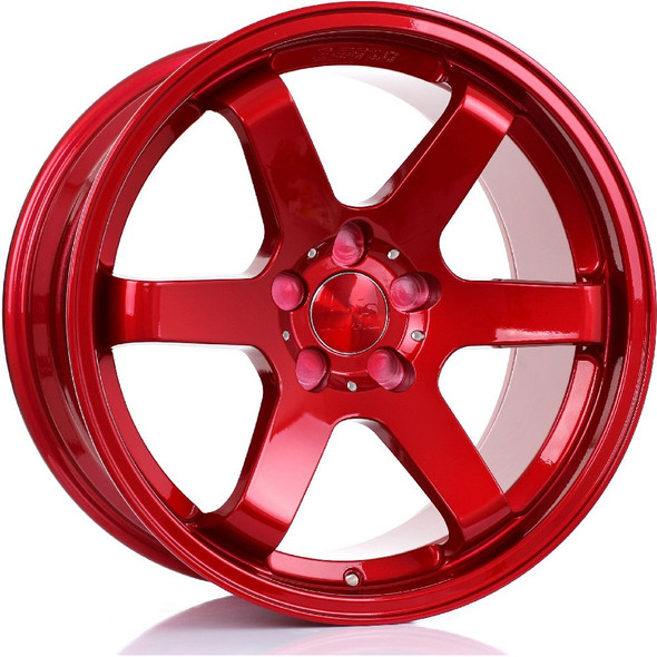 BOLA B1 18x9.5 5x98 CANDY RED Custom Offset: ET30 TO ET45 www.srbpower.com