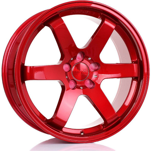 BOLA B1 19x8.5 5x110 CANDY RED Custom Offset: ET30 TO ET45 www.srbpower.com