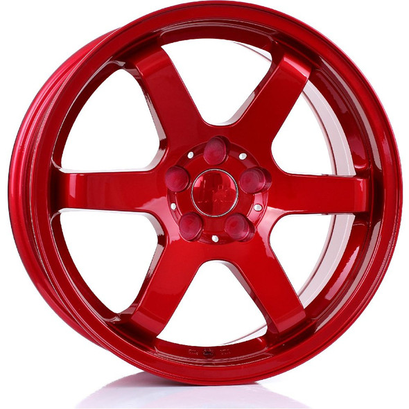 BOLA B1 17x7.5 5x100 CANDY RED Custom Offset: ET40 TO ET45 www.srbpower.com