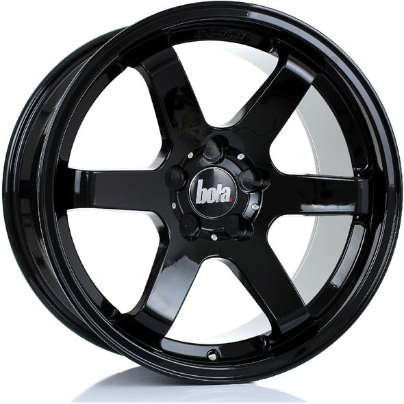 BOLA B1 18x9.5 5x120 GLOSS BLACK Custom Offset: ET35 TO ET45 www.srbpower.com