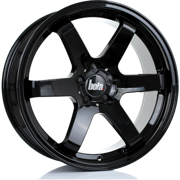 BOLA B1 19x8.5 5x100 GLOSS BLACK Custom Offset: ET30 TO ET45 www.srbpower.com