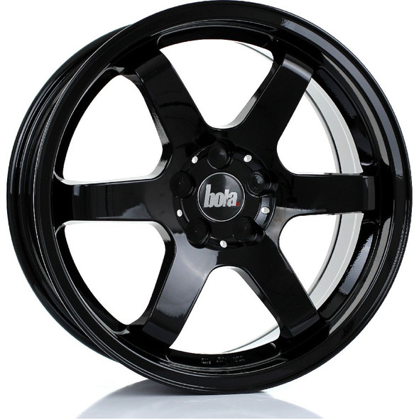 BOLA B1 17x7.5 5x115 GLOSS BLACK Custom Offset: ET40 TO ET45 www.srbpower.com