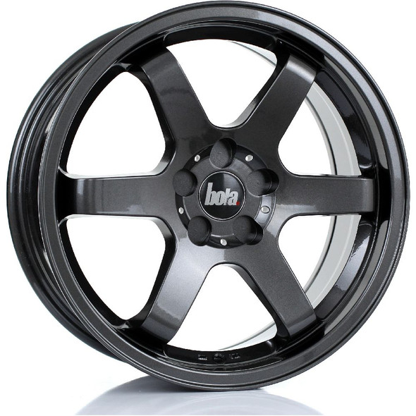 BOLA B1 17x7.5 5x112 GLOSS GUNMETAL Custom Offset: ET40 TO ET45 www.srbpower.com