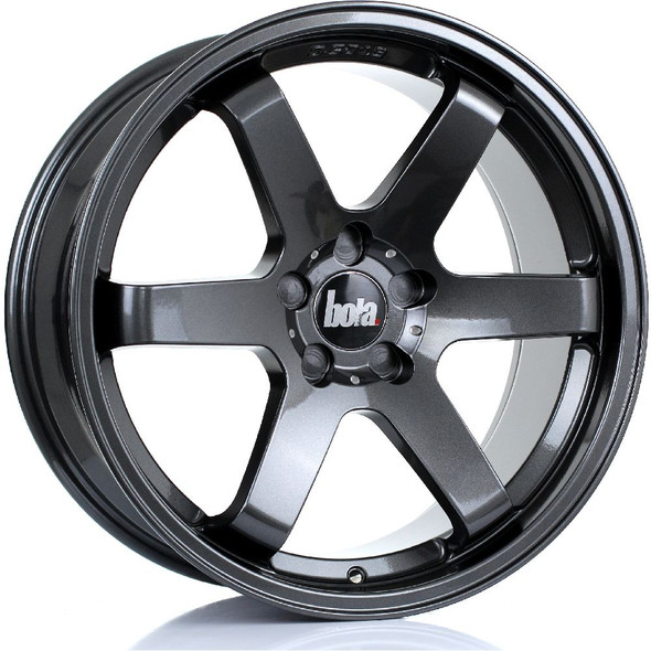 BOLA B1 19x8.5 5x120 GLOSS GUNMETAL Custom Offset: ET30 TO ET45 www.srbpower.com