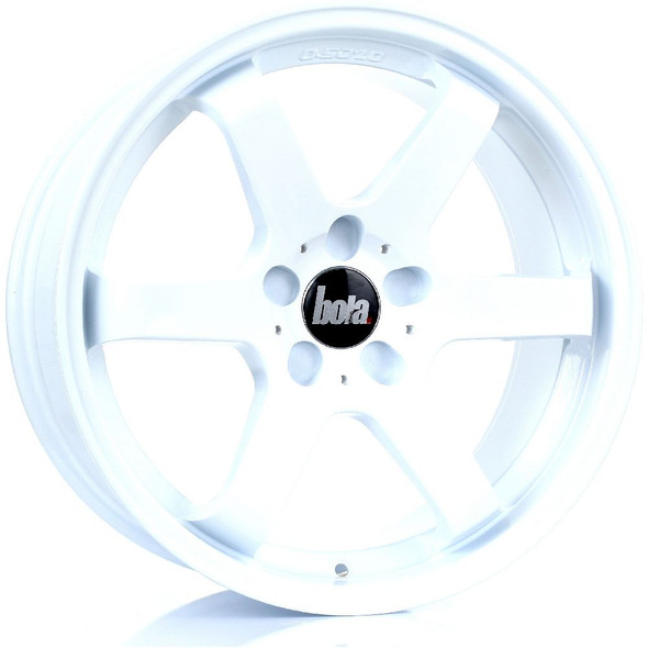 BOLA B1 18x8.5 5x108 WHITE Custom Offset: ET30 TO ET45 www.srbpower.com