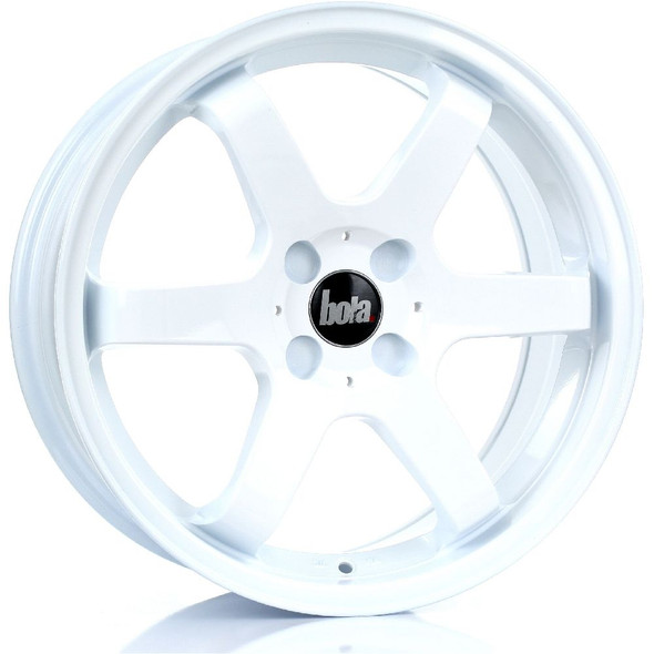 BOLA B1 17x7.5 4x98 WHITE Custom Offset: ET40 TO ET45 www.srbpower.com