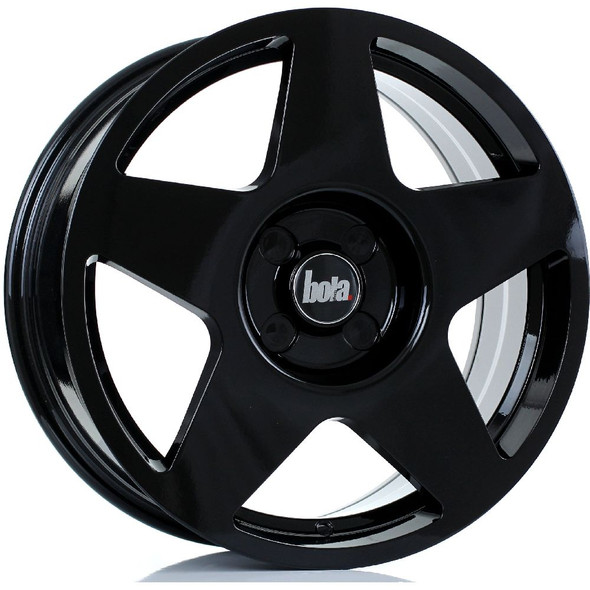 BOLA B10 17x7.5 5x115 GLOSS BLACK Custom Offset: ET40 TO ET45 www.srbpower.com