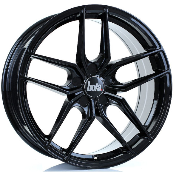 BOLA B11 19x8.5 5x120 GLOSS BLACK Custom Offset: ET25 TO ET52 www.srbpower.com