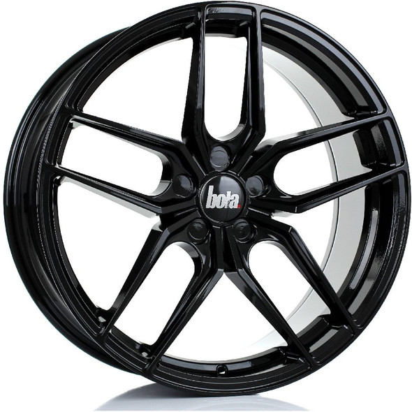 BOLA B11 20x8.5 5x110 GLOSS BLACK Custom Offset: ET20 TO ET45 www.srbpower.com