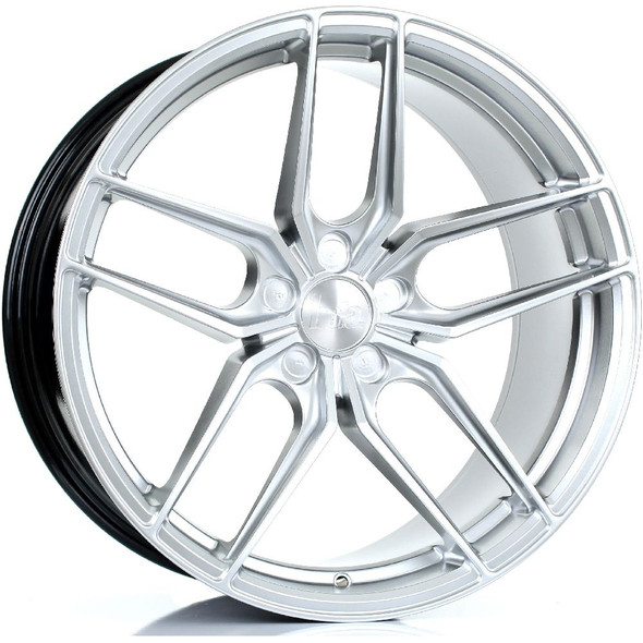 BOLA B11 20x10 5x120 HYPER SILVER Custom Offset: ET20 TO ET45 www.srbpower.com