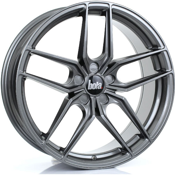 BOLA B11 20x8.5 5x115 LIGHT GUNMETAL Custom Offset: ET20 TO ET45 www.srbpower.com