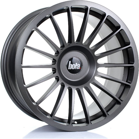 BOLA B14 18x9.5 5x114 MATT GUNMETAL Custom Offset: ET30 TO ET45 www.srbpower.com