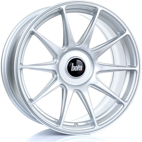 BOLA B15 17x8 5x108 CRYSTAL SILVER Custom Offset: ET35 TO ET45 www.srbpower.com