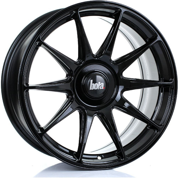 BOLA B15 17x8 4x108 GLOSS BLACK Custom Offset: ET35 TO ET45 www.srbpower.com