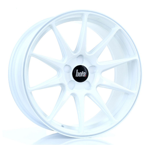 BOLA B15 18x8.5 5x110 WHITE Custom Offset: ET35 TO ET45 www.srbpower.com