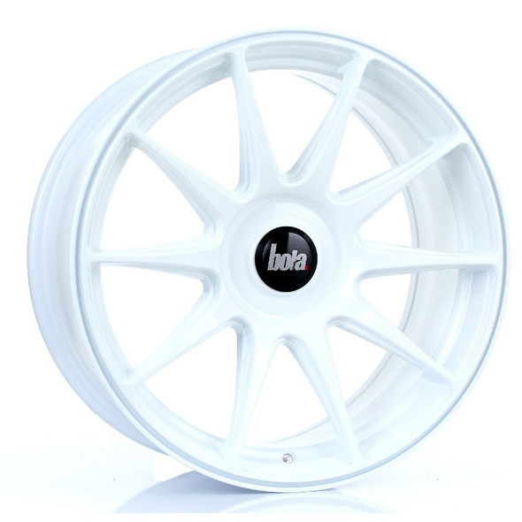 BOLA B15 17x8 5x98 WHITE Custom Offset: ET35 TO ET45 www.srbpower.com