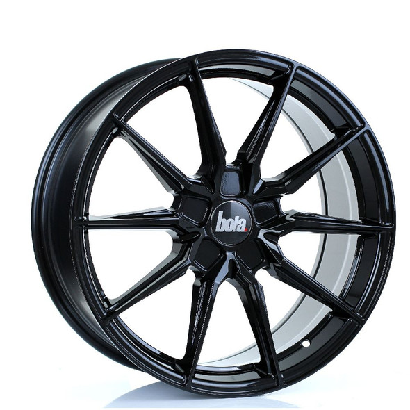 BOLA B16 19x8.5 5x105 GLOSS BLACK Custom Offset: ET25 TO ET45 www.srbpower.com