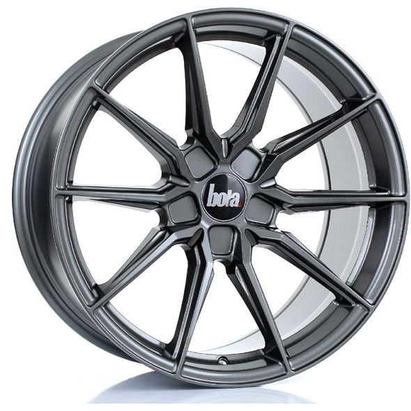 BOLA B16 19x9.5 5x100 GLOSS GUNMETAL Custom Offset: ET25 TO ET45 www.srbpower.com